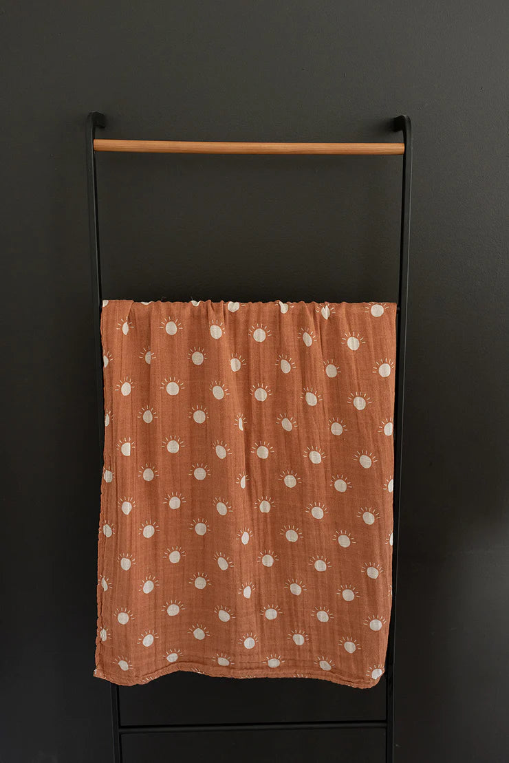 Sunshine Muslin Swaddle Blanket